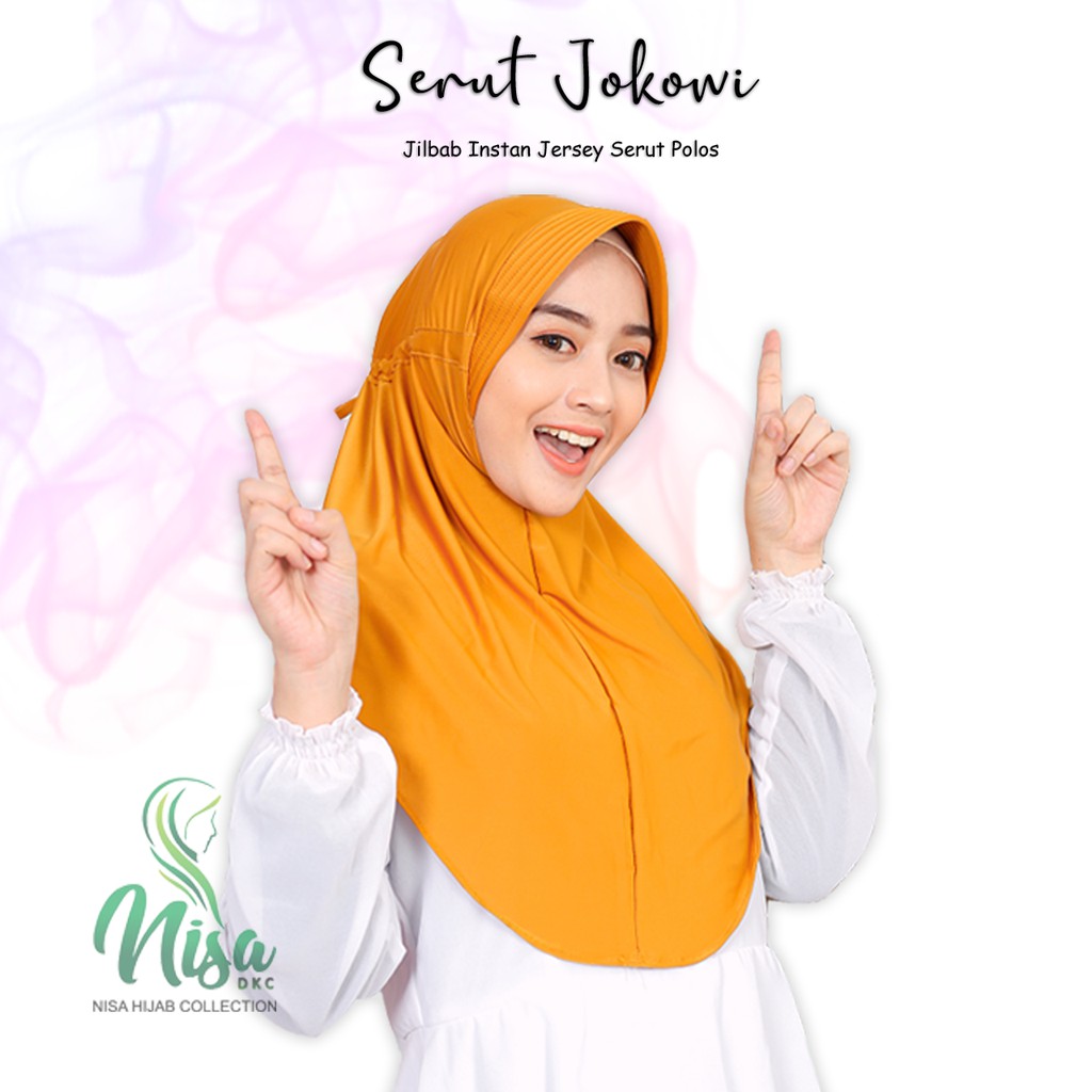 Jilbab Serut Hijab Jokowi Adabia Polos Daily Hijab Licra Idola Var.2