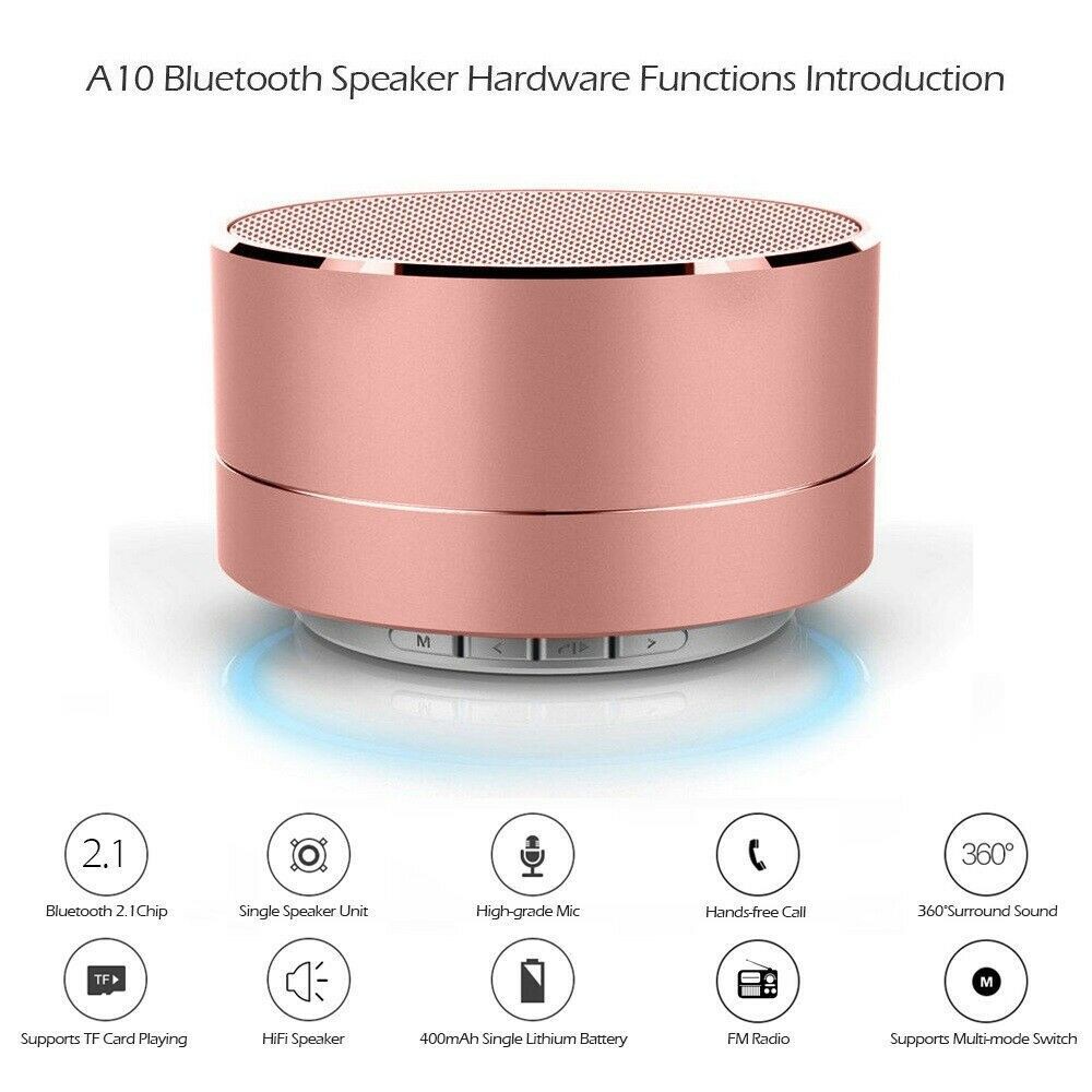 Speaker A10 wireless bluetooth dengan lampu led rainbow