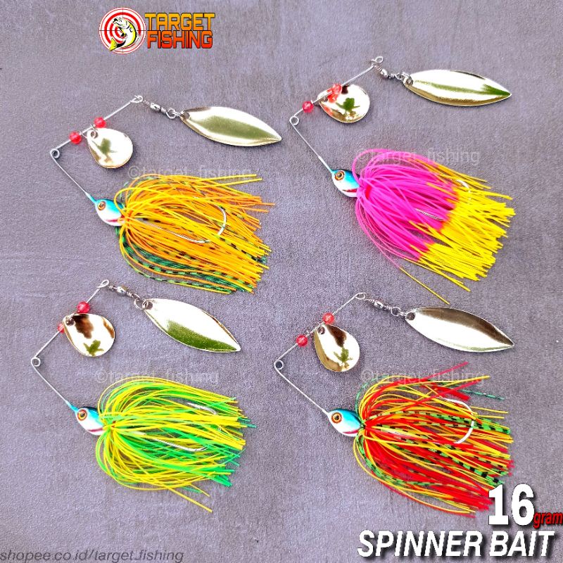 Spinner Bait 16gr - Umpan Casting Toman &amp; Gabus, Lure V-Spinner