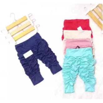 Legging Kerut 6-24 bulan / Celana Bayi Anak Perempuan Murah Adem Size S - ALEXA GROSIR