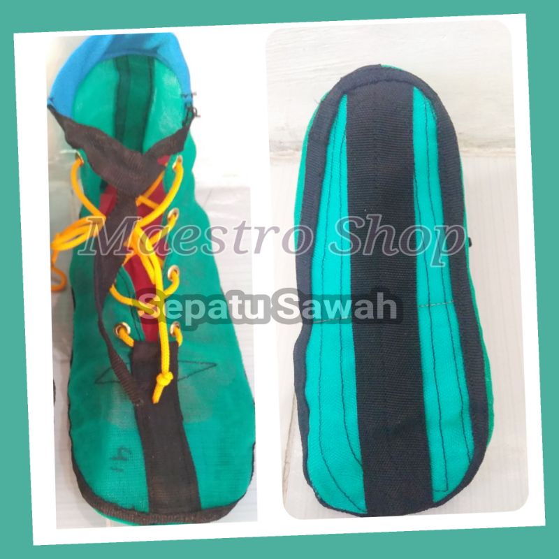 Sepatu Booth Anti Keong sepatu sawah 6 ply/6 lapis + Sol kain dalam + Bisban Hitam