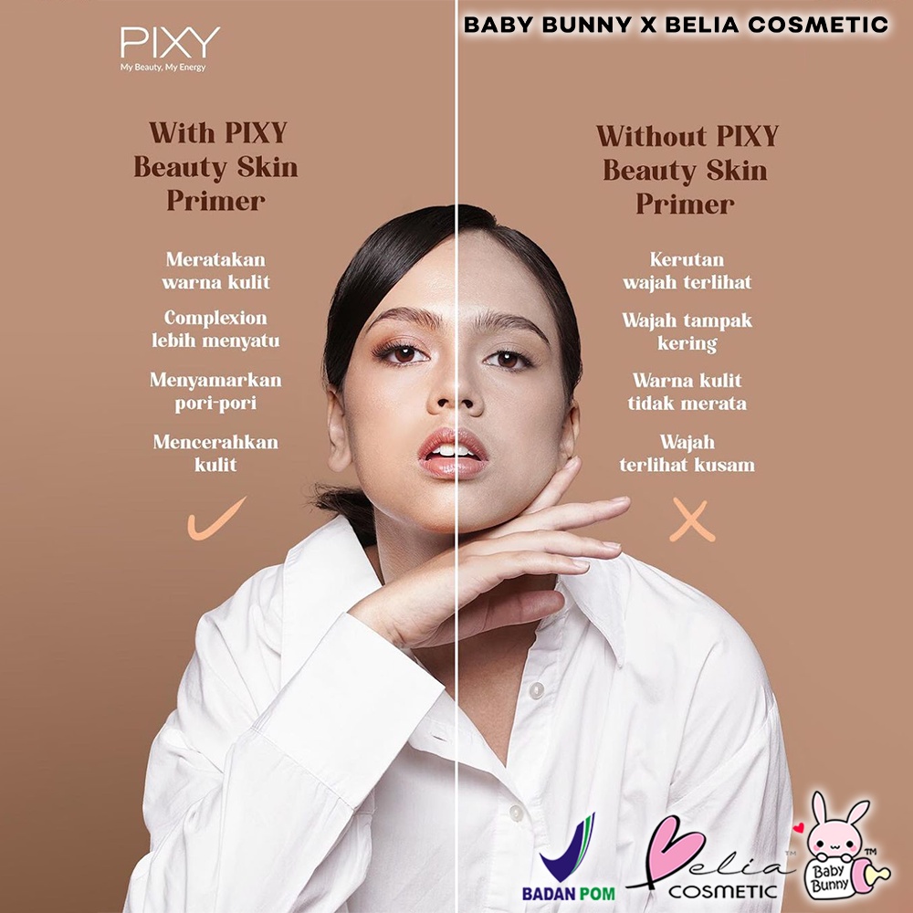 ❤ BELIA ❤ PIXY Beauty Skin Primer Make It Glow 25mL | Techno-Fixed Matte | Primer | Base Make Up | BPOM