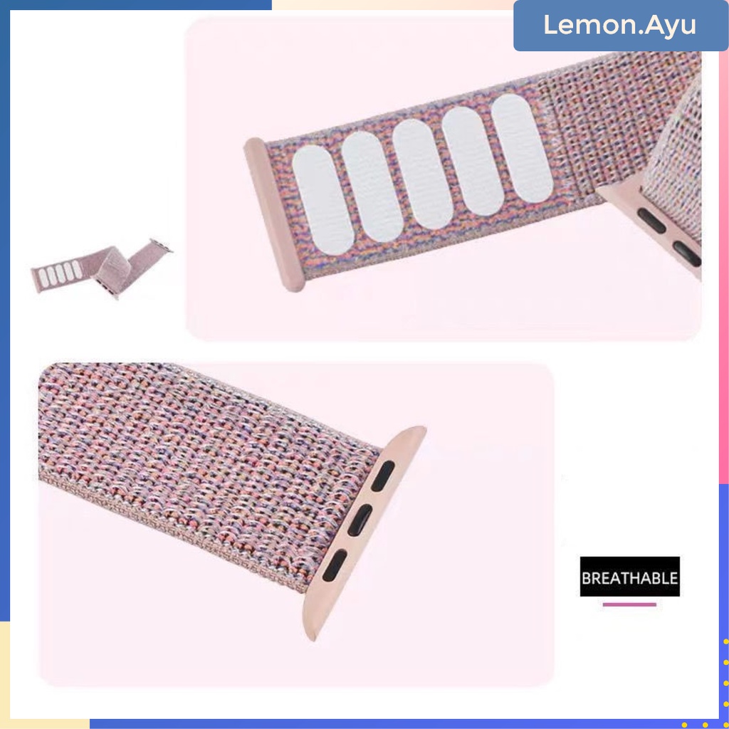 Strap Apple Watch Woven Nylon Band 41 mm 45 mm Series 7 6 5 4 3 2 1