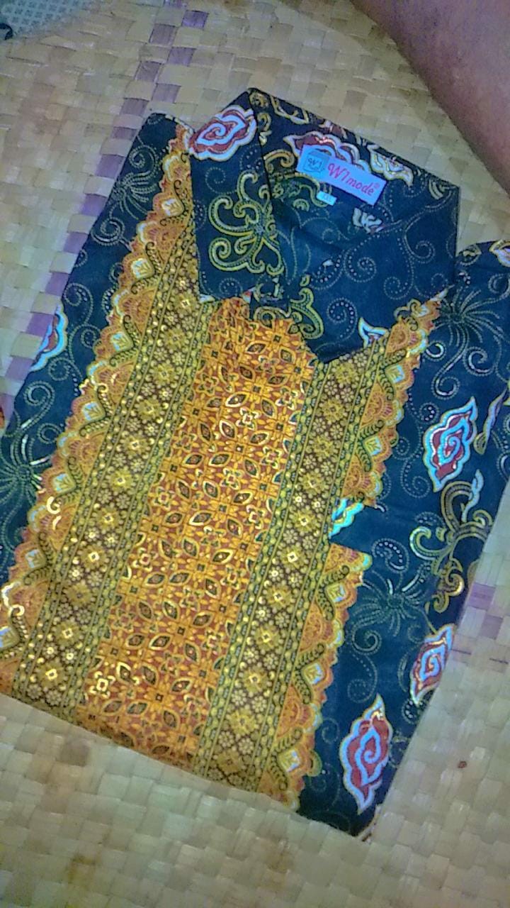 Murah Couple Batik & Rok - Mega Mendung Hitam