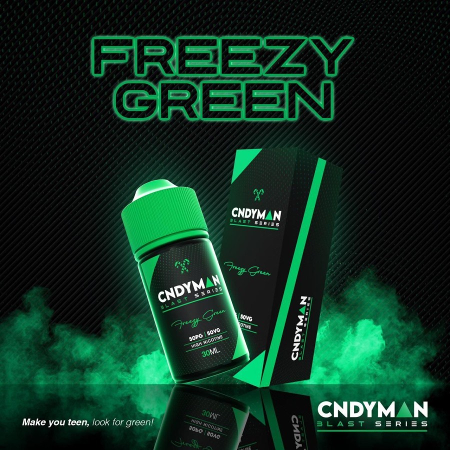 LIQUID CANDYMAN BLAST SERIES - CNDYMAN BLAST FREEZY GREEN SALT NIC - 30ML