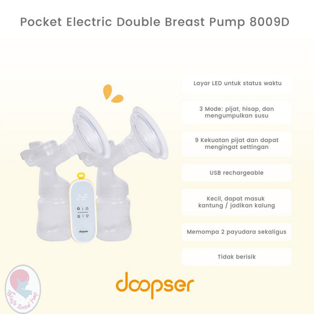 Doopser Pocket Eletric Double Breastpump 8009D