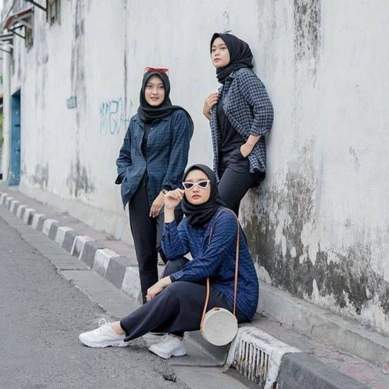 Kemeja flanel pria import distro lengan panjang premium kemeja flanel wanita ootd flanel kotak unisek kemeja flanel lengan panjang pria dan wanita premium