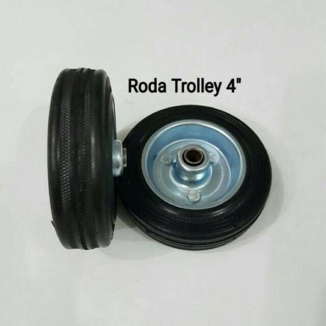 Roda Troli Only 4 Inch Roda Karet Only 4 INCH