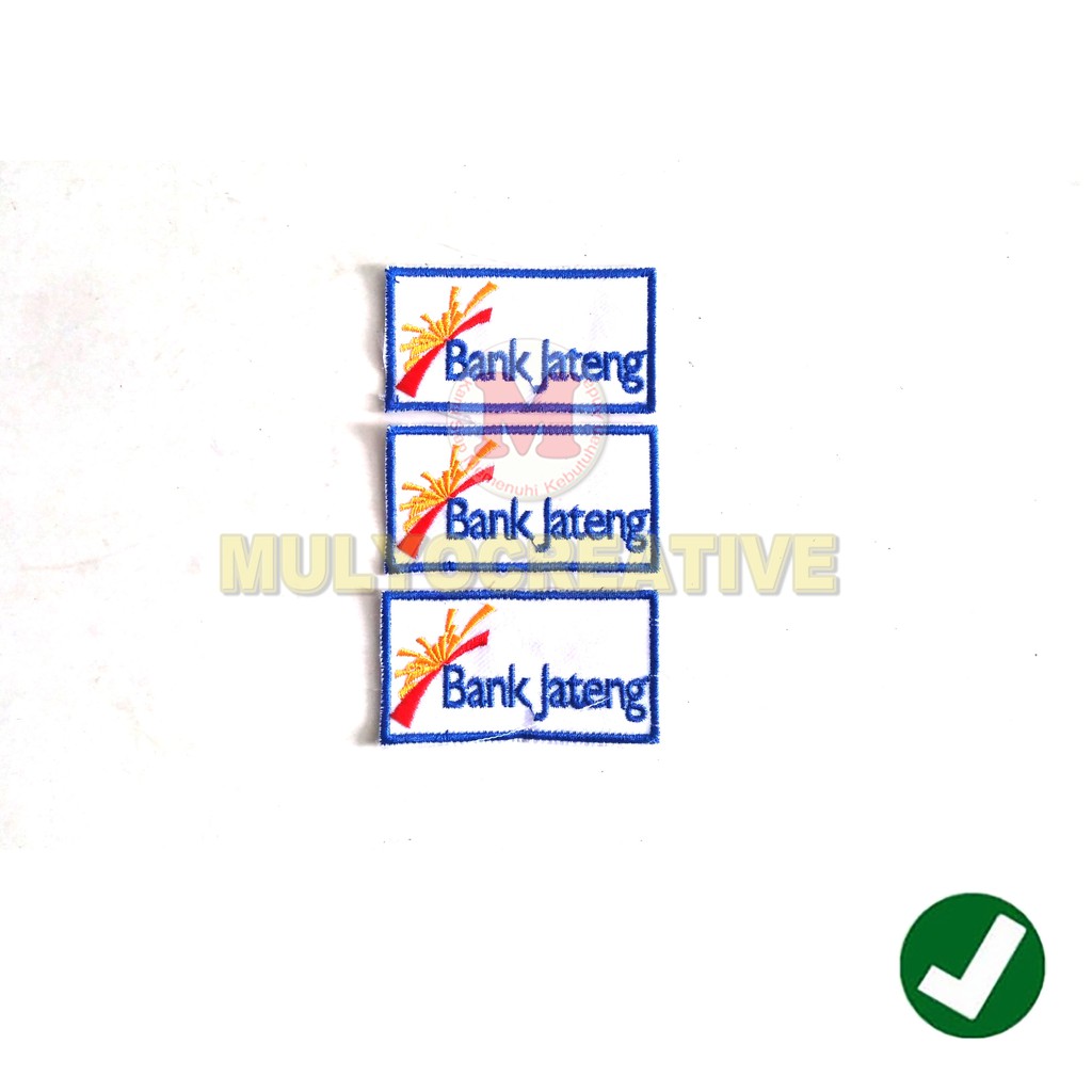 Badge Patch Bank Jateng Atribut Seragam Bordir Bet Logo Bank Jateng