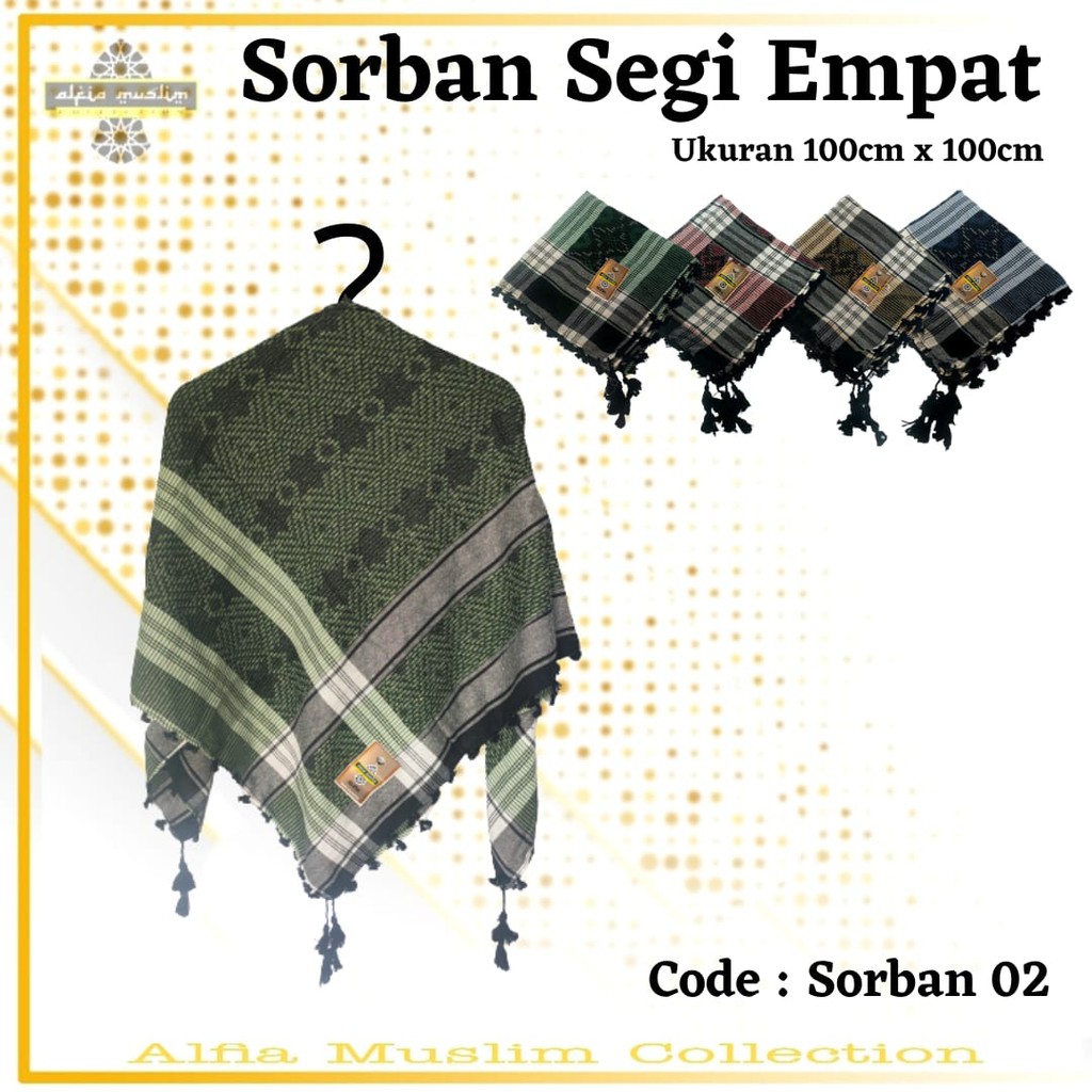 Sorban Haji Sorban Segi Empat Code 02 Sorban Rombe Termurah