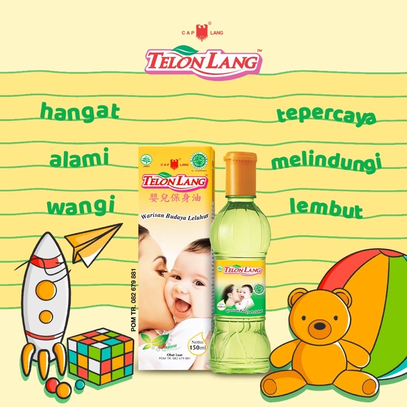 Cap Lang Telon Lang Original Telon Plus 60ml Baby Minyak Telon Anti Gigitan Nyamuk Bayi Banded