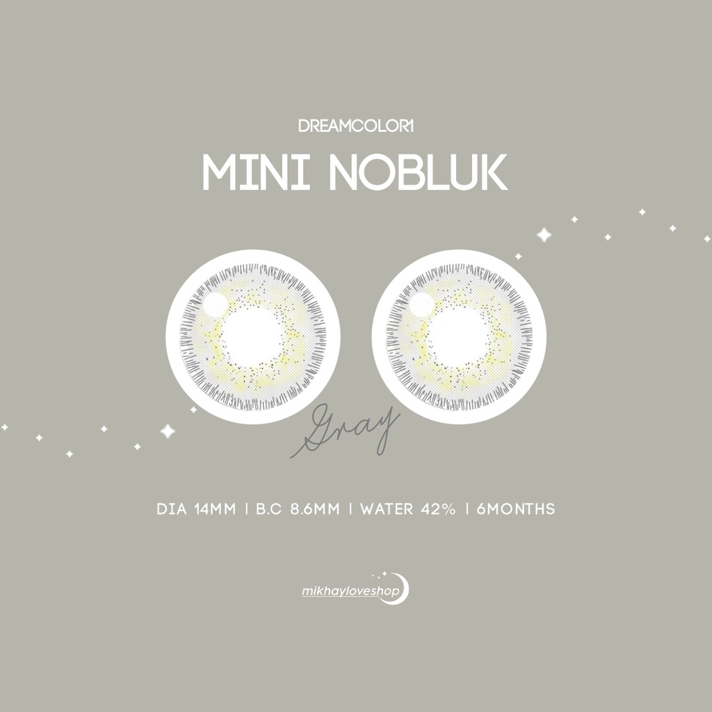 MIKHAYLOVESHOP Softlens Mini Nobluk Gray (Grey) | Dreamcolor1