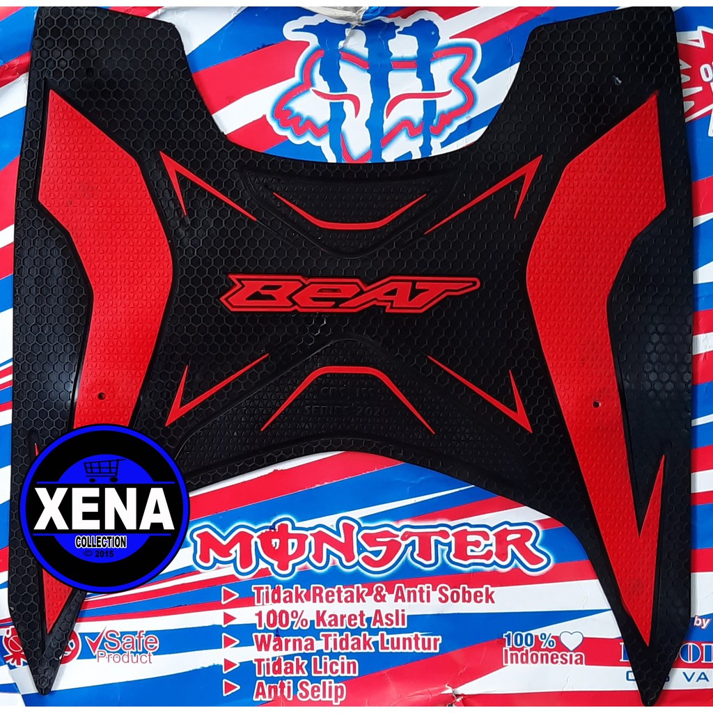 Monster Karpet BEAT FI New 2020 2021 full karet / pinjakan alas kaki Honda beat CBS ISS,Street,Delux