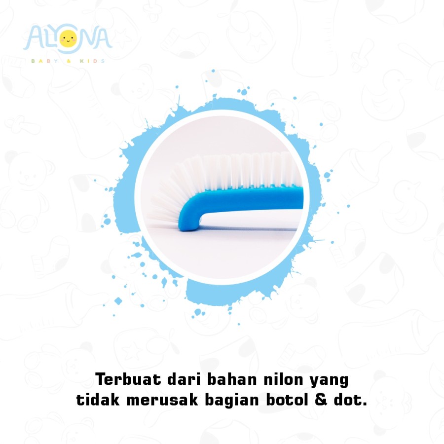 KtmStore sikat pembersih botol cuci botol 2 in 1 Bottle Brush Alyona AL-003