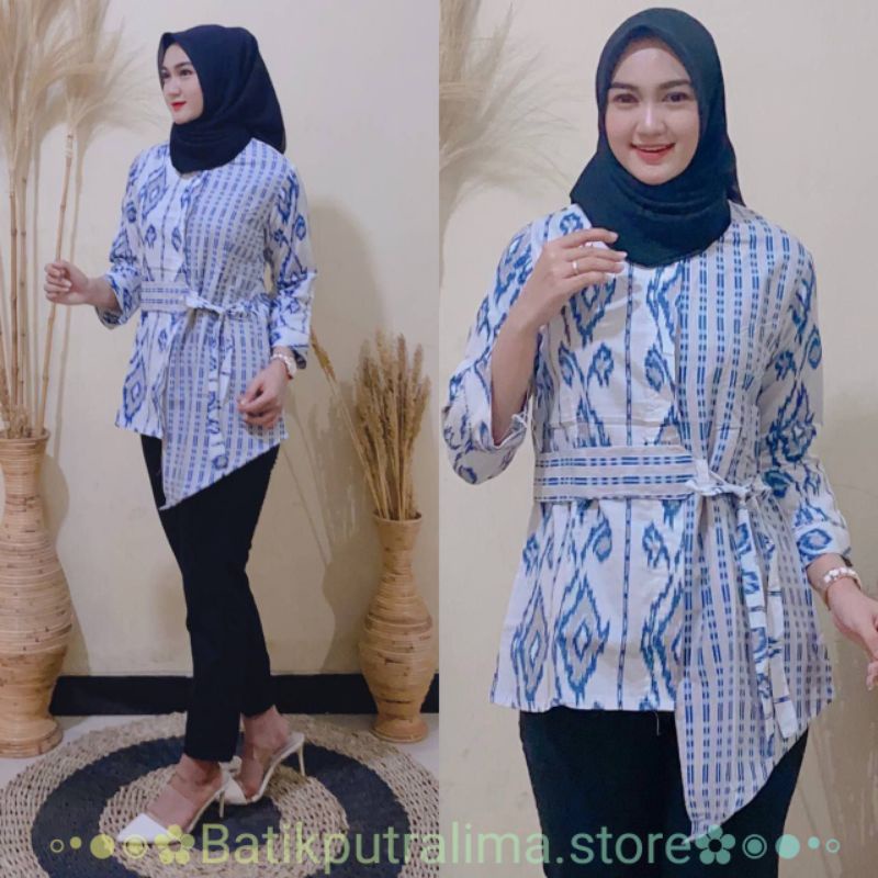 JUMBO size atasan BLUSE BATIK MODEREN asli pekalongan