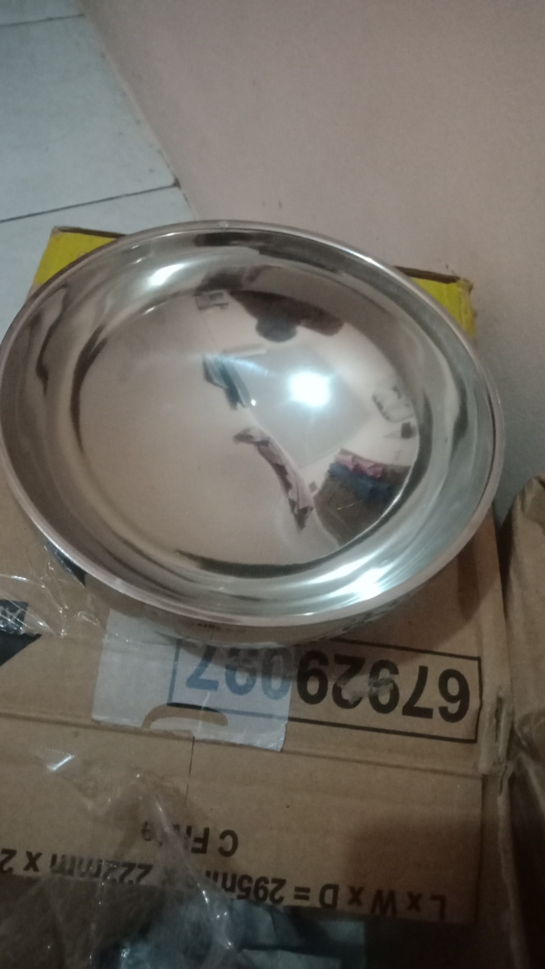 Mangkuk Stainless 2 Lapis /mangkok Anti Panas/ China Bowl 18cm