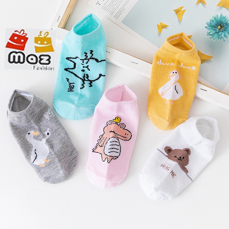 Kaos Kaki Pendek Wanita Fashion Import - Short Sock Wanita Motif Lucu Semata Kaki - Kaos Kaki Korea Unisex-1