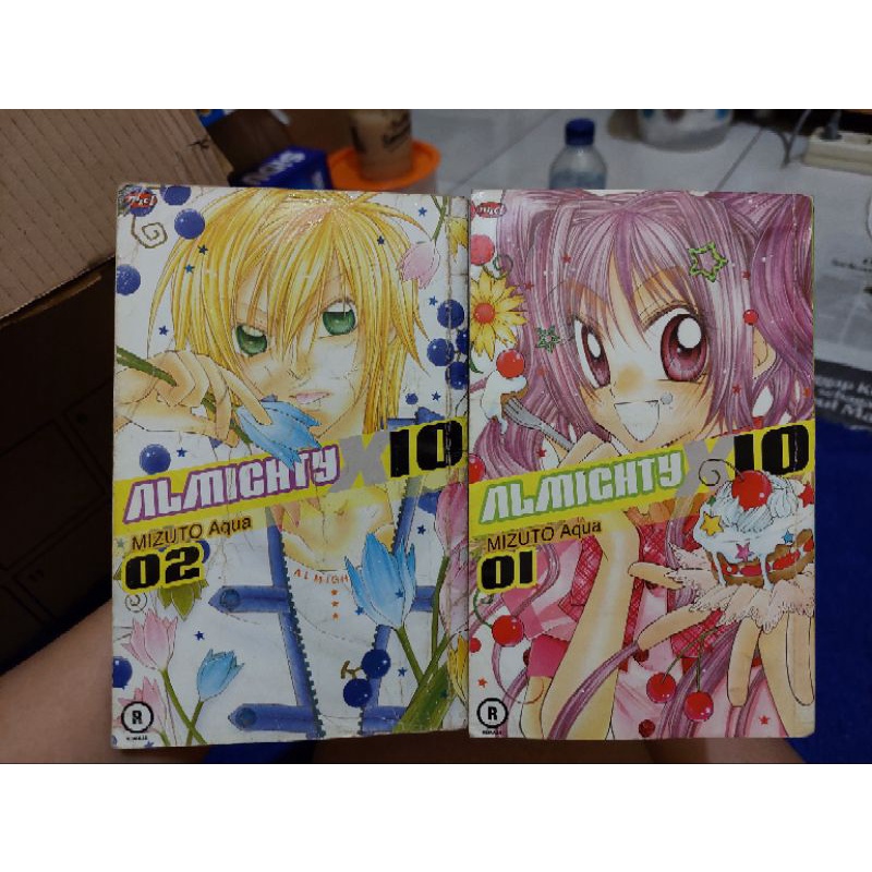 Komik AlmightyX10 vol 1 & 2 Mizuto Aqua komik lama preloved langsung tamat