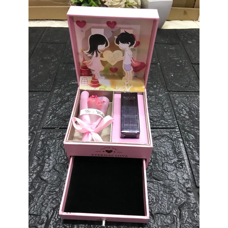 KOTAK PERHIASAN/KOTAK EMAS/KOTAK KALUNG/BOX JEWERLY/KOTAK PERHIASAN LUCU/HADIAH VALENTINE