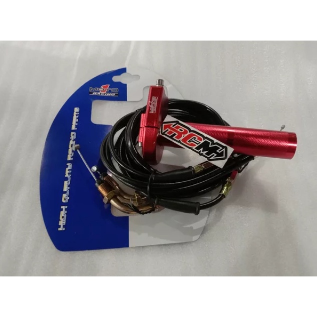 GAS SPONTAN 2 KABEL UNIVERSAL PANJANG KABEL 190 CM MERAH HITAM GREY GOLD CNC ORI ORIGINAL MOTO1 ASLI