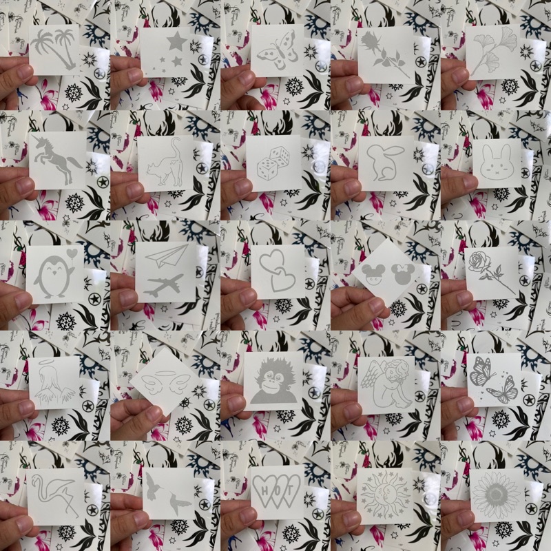 Tatto Temporary semi permanent tahan 2 minggu atau Stiker Tato Temporer waterproof PART 1