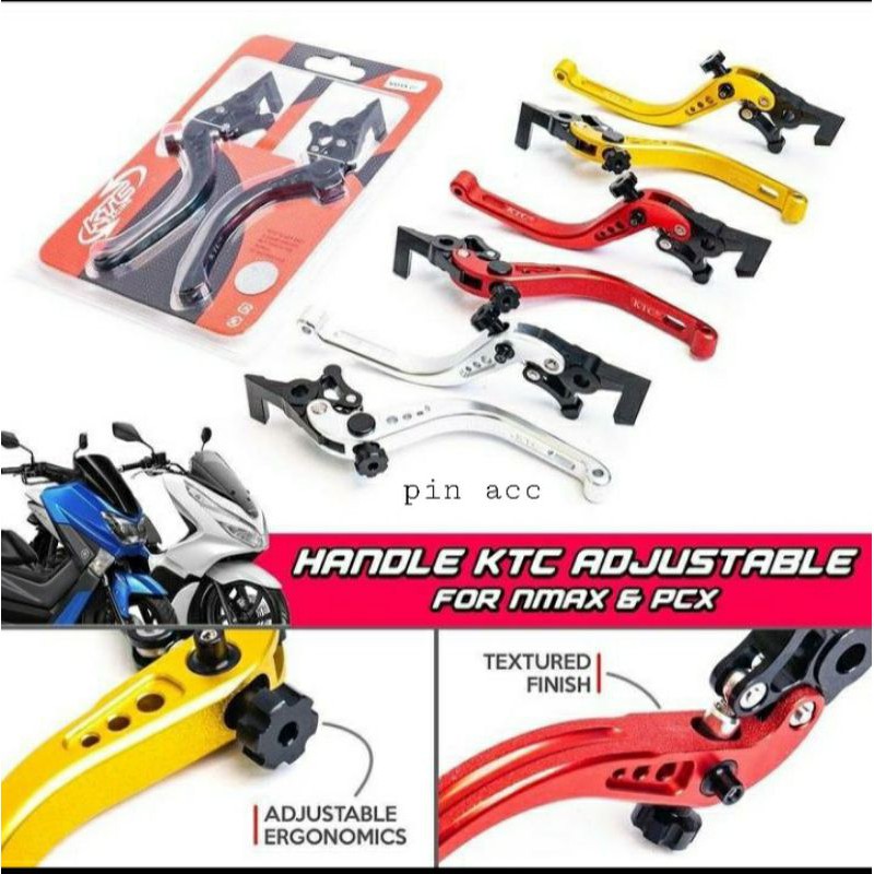 HANDLE REM KTC NMAX OLD PCX150 HARGA 1SET KIRI KANAN ORI KTC RACING