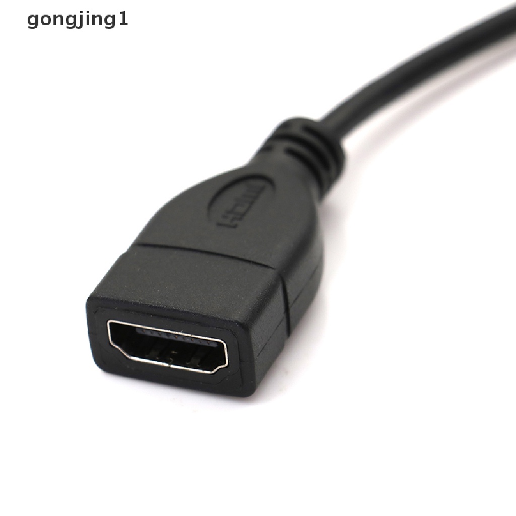 Ggg Kabel adapter converter Micro HDMI male Ke HDMI female Siku Kanan Kiri