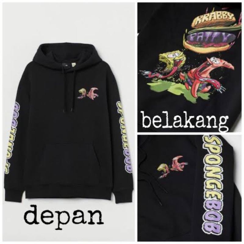HnM HOODIE SPONGEBOB CRABY PETTY