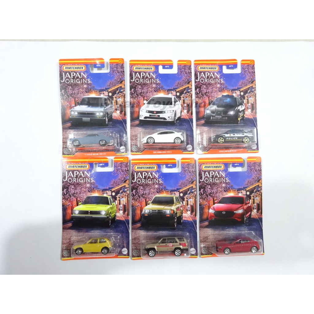 Matchbox Japan Origins Set Isi 6 PCS