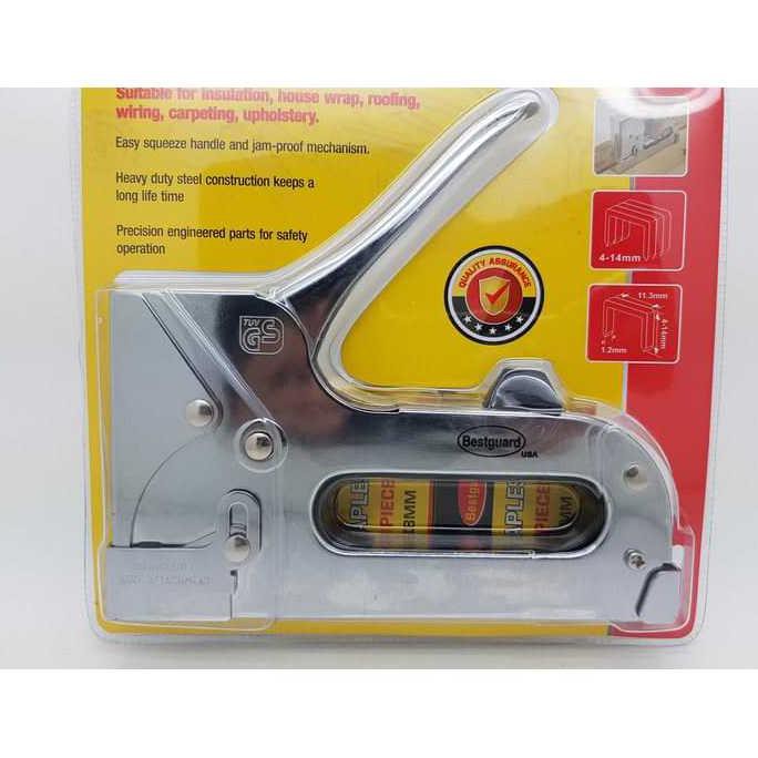 

Heavy Duty Stapler Gun Bestguard C433 ( 4-14 Mm ) Bonus 2 Isi Staple J-Florens Segera Dapatkan