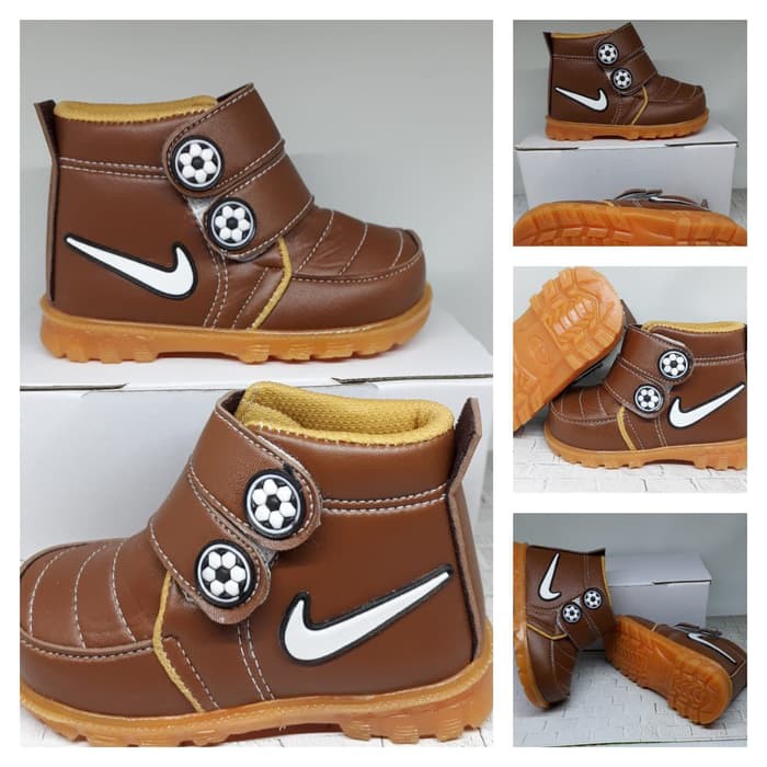 DTC067 Sepatu Anak Nike Tan Usia 1 2 3 4 5 Tahun | Boot Anak Laki Laki
