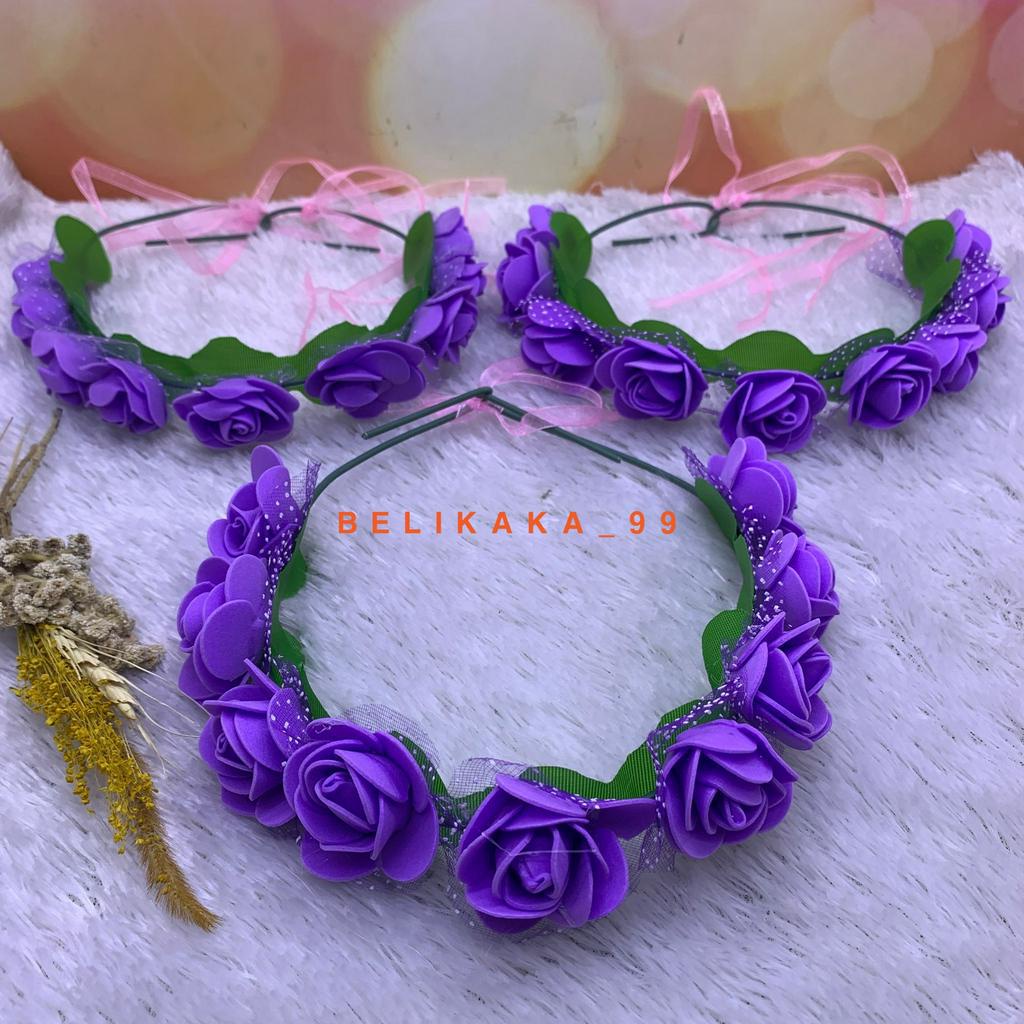 BANDO FLOWER CROWN / BANDO MAHKOTA BUNGA LINGKAR / BANDO BUNGA LINGKAR / FLOWERCROWN / BANDO CANTIK