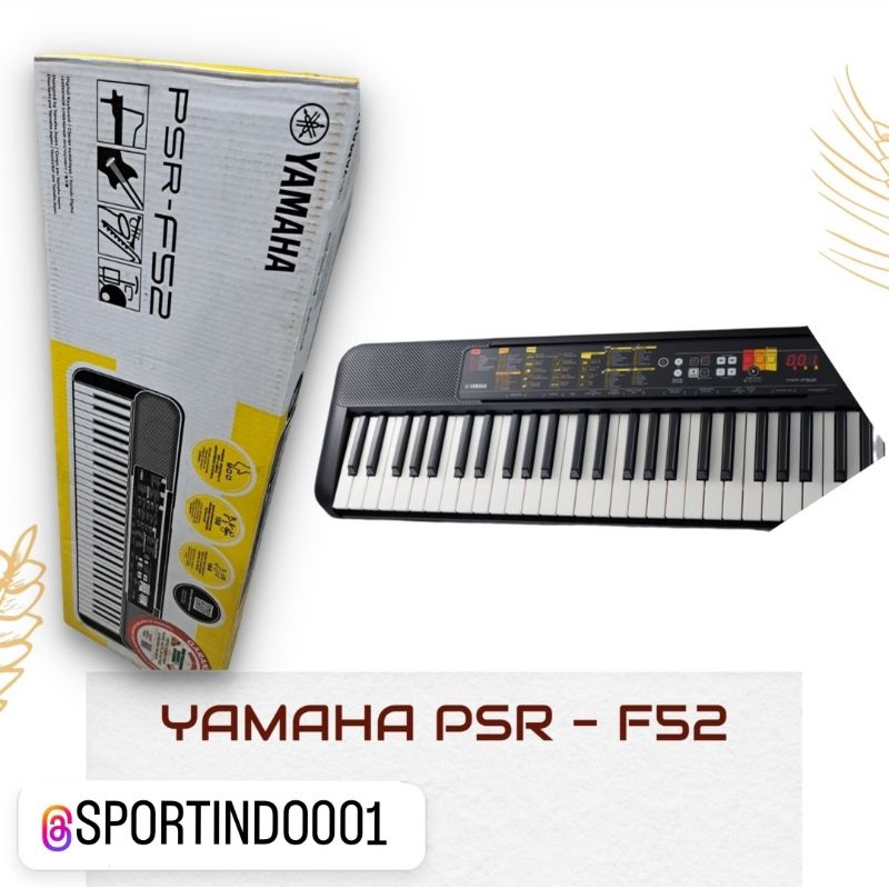 Jual Yamaha Portable Keyboard PSR F 52 / PSR F52 / PSRF52 Shopee