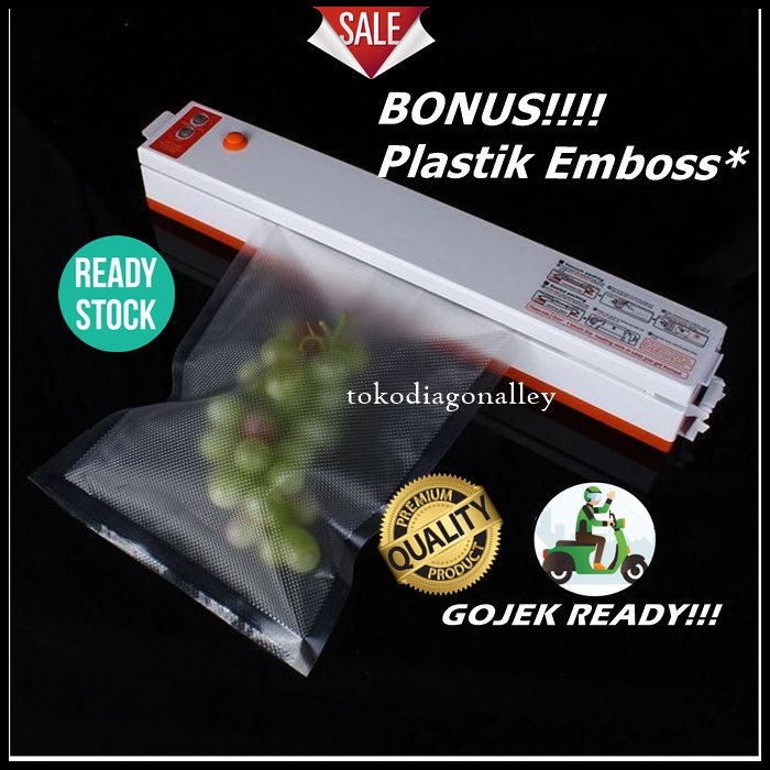 Alat Press Vacuum Sealer Makanan Food Vakum Electric Anti Bau Jamur Alat Pres Hampa Udara