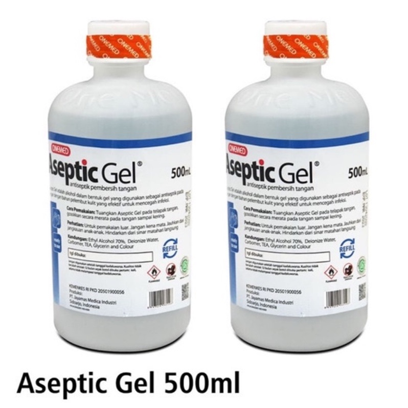 Refil Aseptic Gel 500ml Refill Onemed Antiseptic Refil Aseptic Gel Aseptan 500ml Refill aseptic