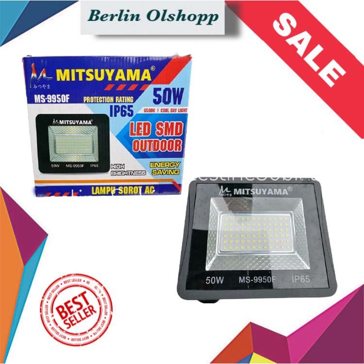 Lampu Sorot Tembak AC LED SMD 50watt MS-9950F Mitsuyama