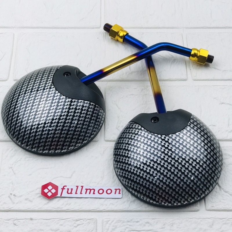spion variasi bulat carbon tangkai two tone scoopy beat vario