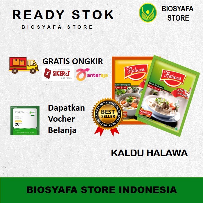 

NEW HALAWA BUMBU MASAK Organik plus Probiotik 1 Sachet