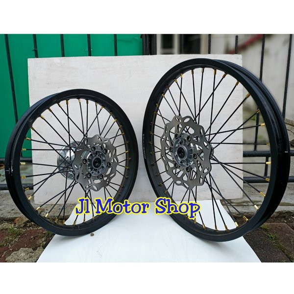 Paket Murah Velg 16 19 atau 18 21 Tromol set Jari jari Klx . Dtracker