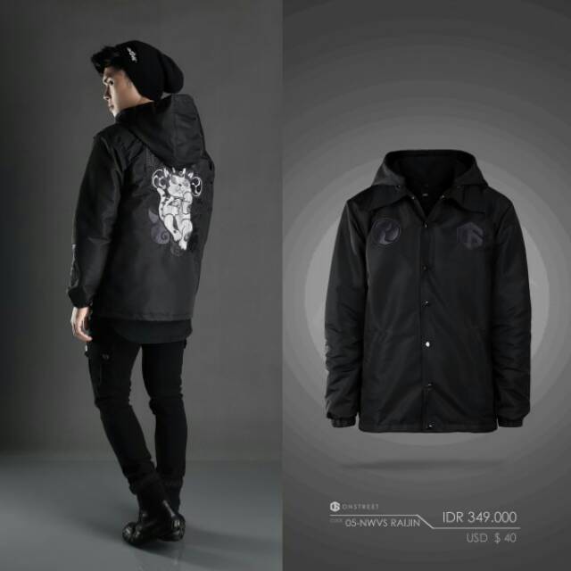 JAKET COACH ORIGINAL ONSTREET HITAM TERBARU
