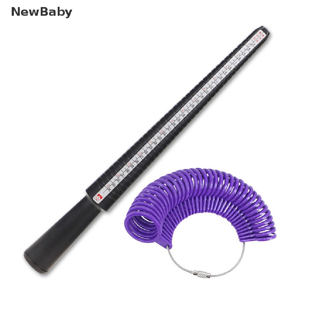 Set Alat Pengukur Cincin Bahan Plastik Untuk Membuat Perhiasan DIY