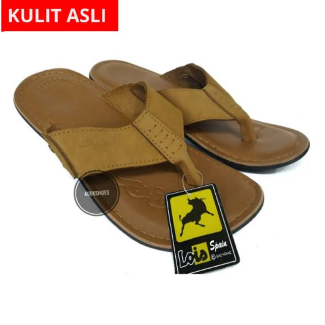 Sandal Kulit Lois/Sandal Kulit Pria/Sandal Jepit Kulit