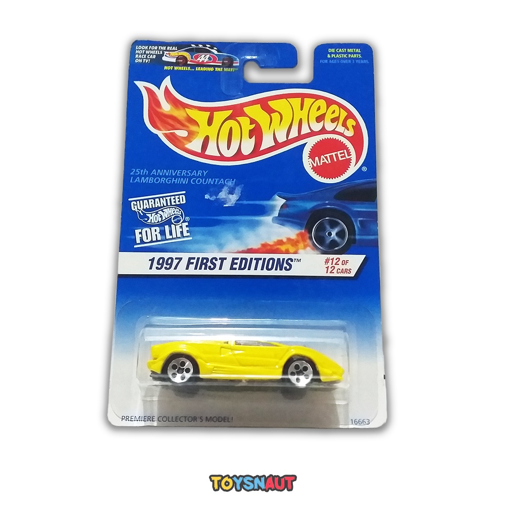HW HotWheels 25th anniversary Lamborghini Countach 1997 First Edition