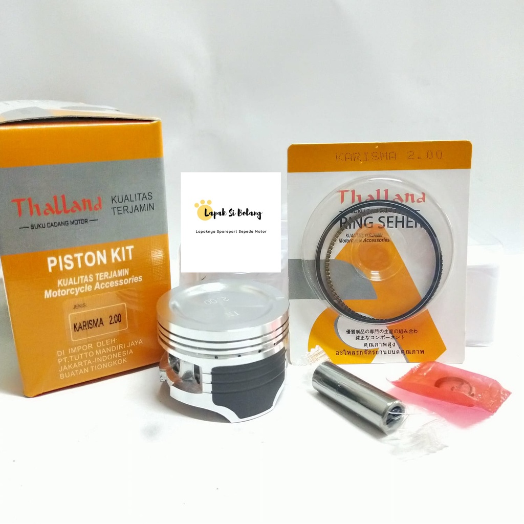 PISTON KIT KARISMA SEHER SET KARISMA SUPRA X 125 OS STD / 25 / 200 THALLAND/RTHC