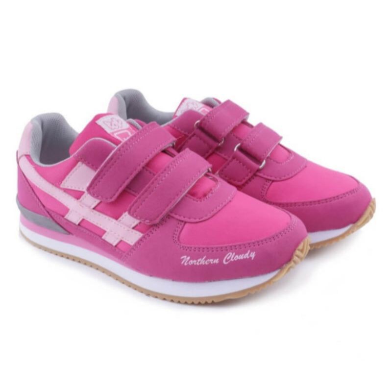 sepatu kets anak sekolah sporty-sepatu motif anak perempuan Gs murah