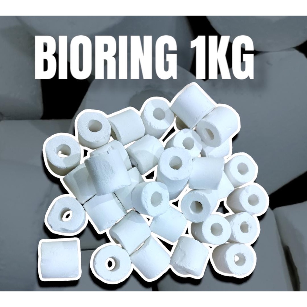 Bioring 1KG Bioball 1KG Bio ring care Ceramic ring Bio ball Filter Kolam Koi filter Aquarium aquasca