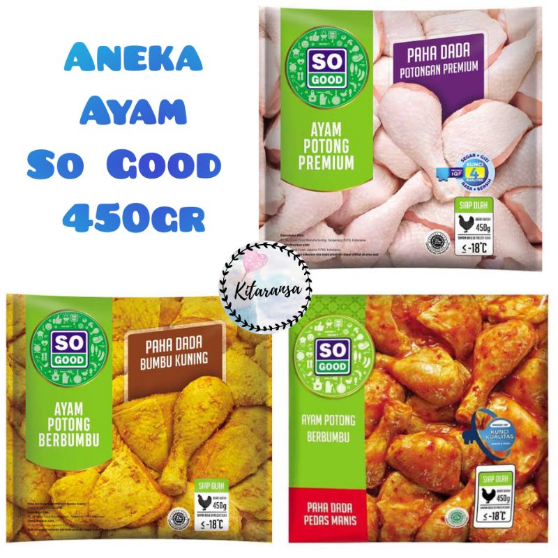 Ayam Bumbu So Good/Ayam So Good 450gr/Ayam So Good/Ayam/So Good/Ayam 450gr/Ayam So Good PAHA DADA