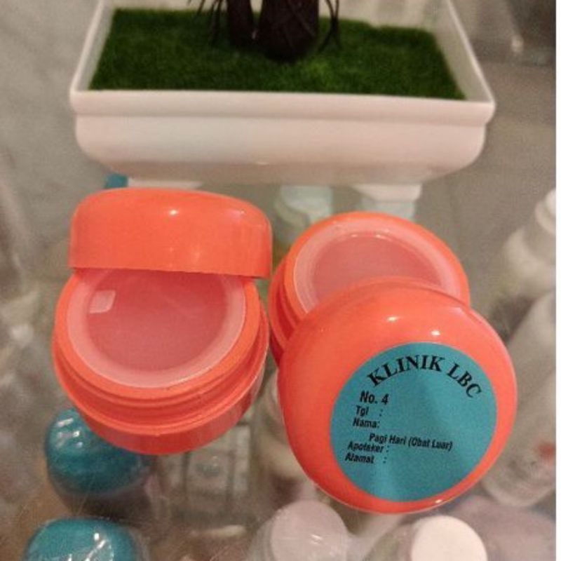 Krim pagi lbc no 4 (gel) tekstur & pouch baru