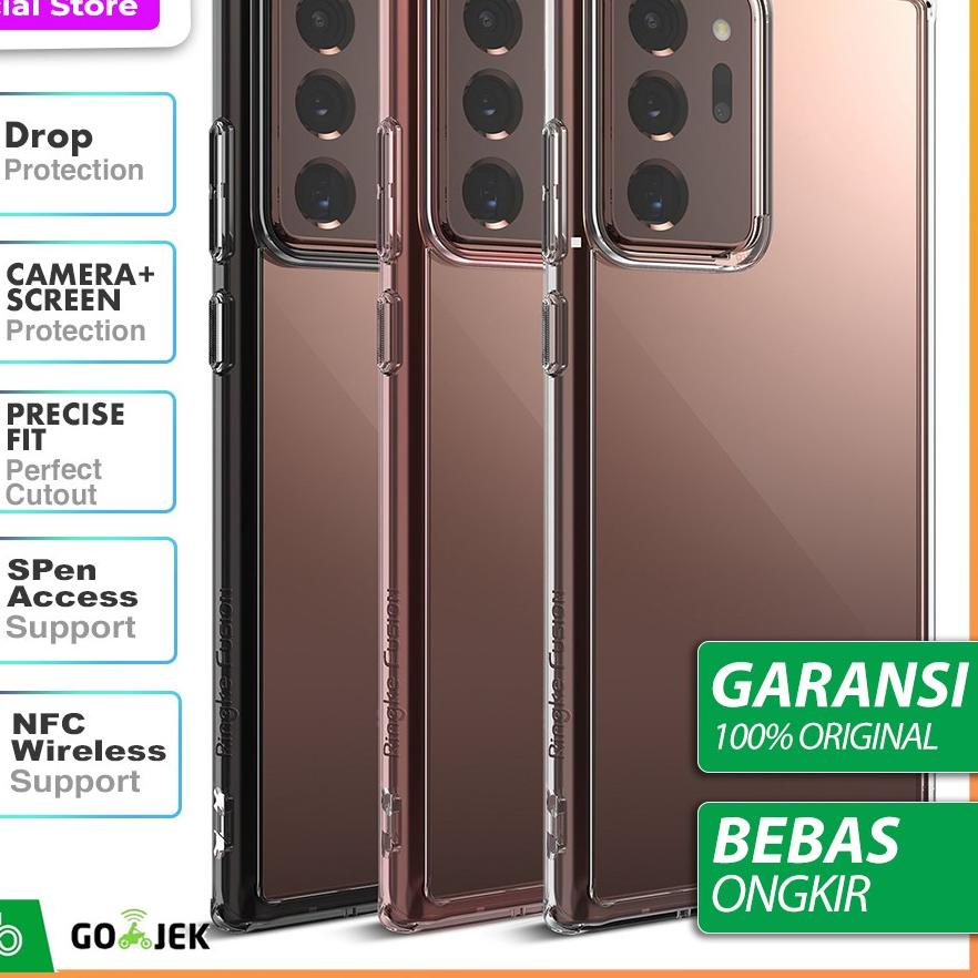 Terbaru - Original Ringke Fusion Case Samsung Galaxy Note 20 Ultra / Note 20 2020 - Soft Clear Casing Softcase HP Pelindung Note20