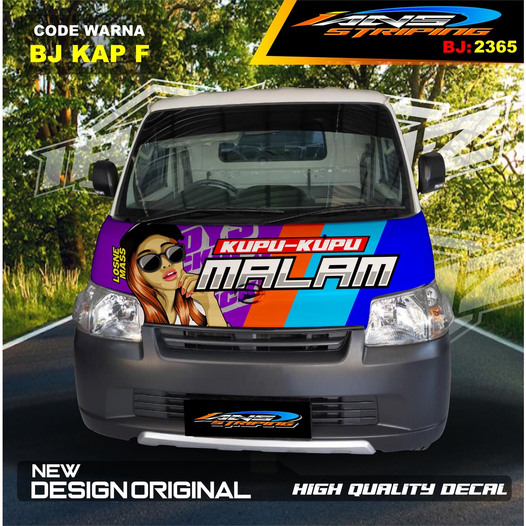 STICKER VARIASI KAP KABIN DEPAN MOBIL GRANMAX PICK UP / VARIASI STIKER KABIN DEPAN PICK UP / DECAL STIKER KABIN CARRY PICK UP L300 DLL